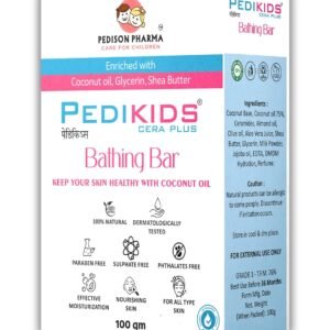 PediKids Cera Plus Bathing Bar | Coconut Oil & Shea Butter Baby Soap | 100g